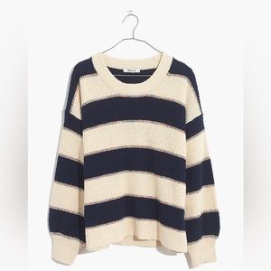 Madewell Striped Lakeville Pullover Sweater
